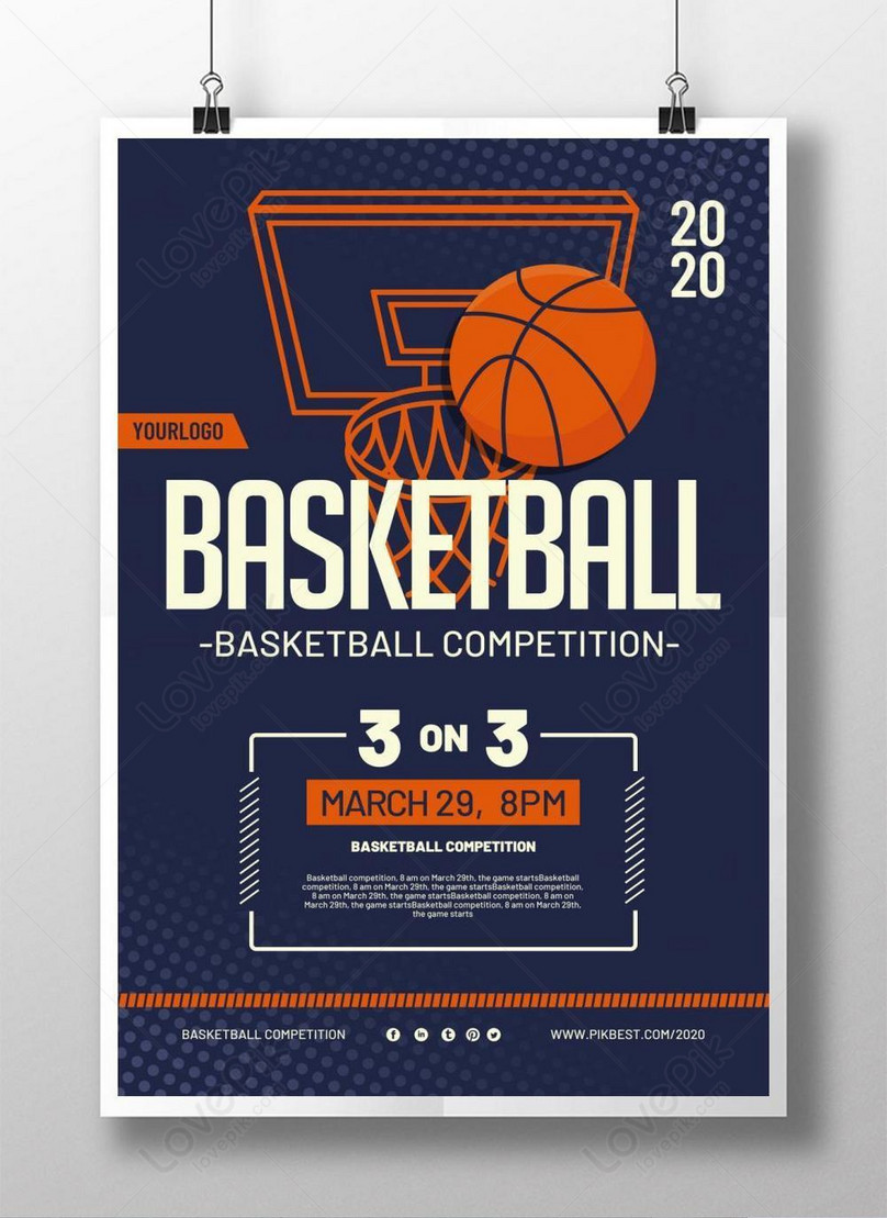 Simple basketball sports poster template image_picture free Pertaining To 3 On 3 Basketball Tournament Flyer Template