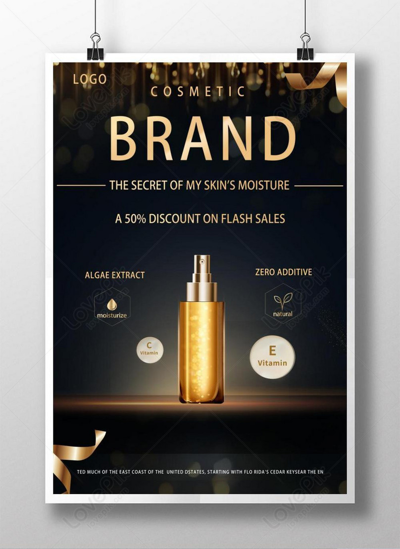 Black gold wind beauty poster template template image_picture free ...