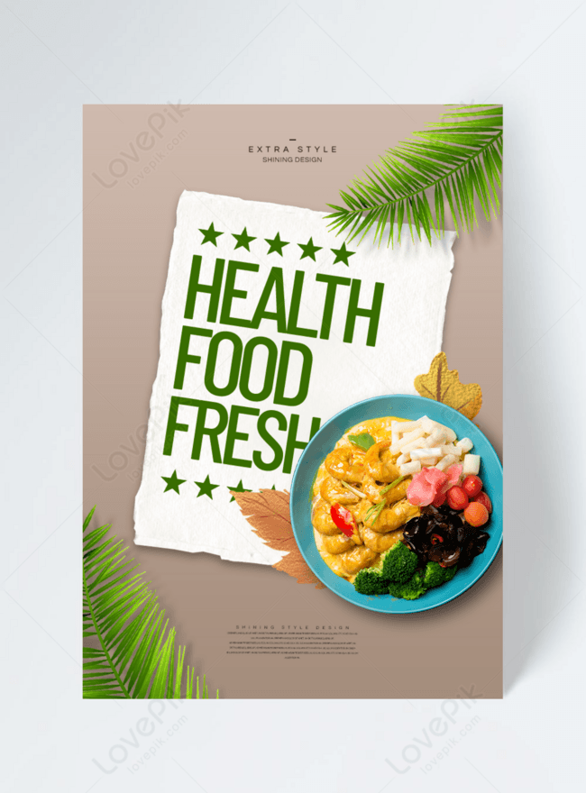 Stylish and simple green healthy food flyer template image_picture free ...