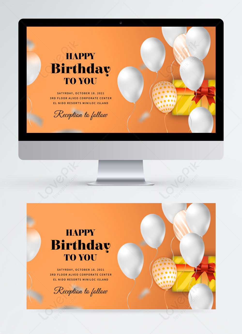 stylish-modern-gradient-background-exquisite-birthday-party-banner-template-image-picture-free