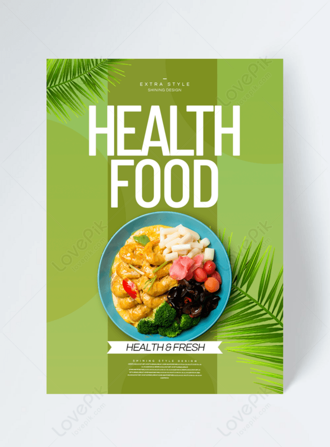Stylish and simple green healthy food flyer template image_picture free  download 465563084_lovepik.com