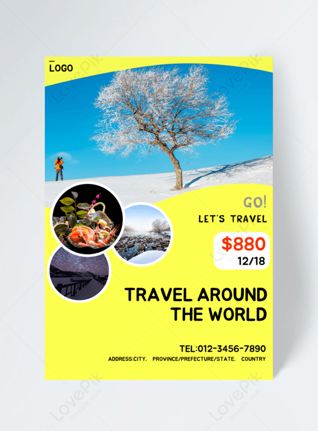 Tourism promotional flyer template image_picture free download ...