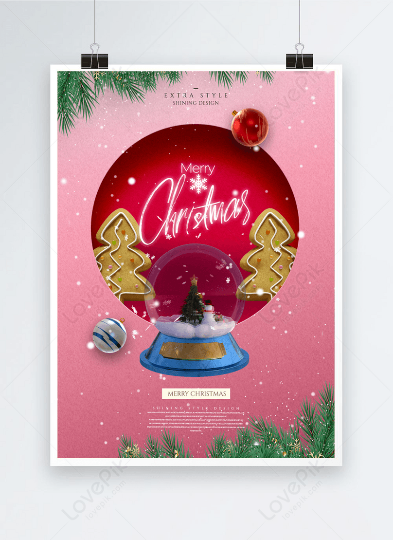 Creative Fashion Simple Merry Christmas Holiday Poster Template Image ...