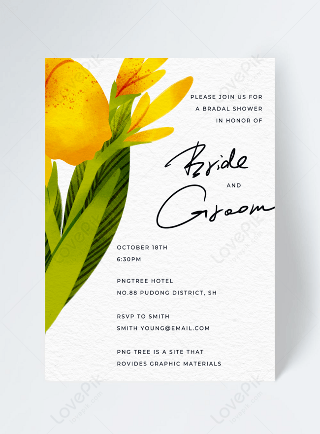 Fashion And Modern Decoration Wedding Show Invitation Template Download on  Pngtree