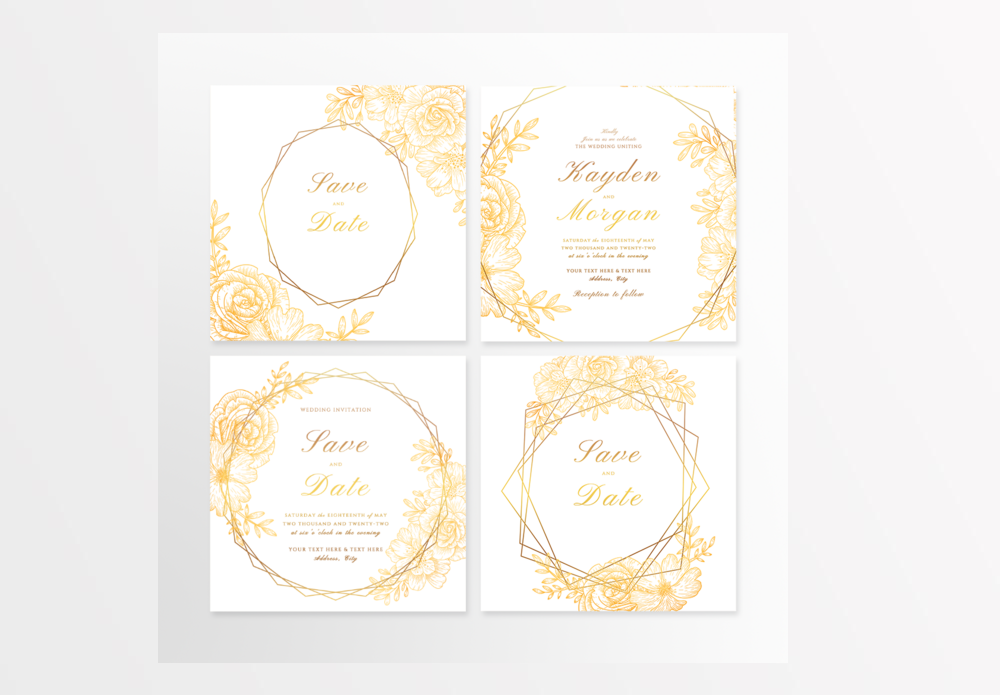 Exquisite Lace Wedding Invitation