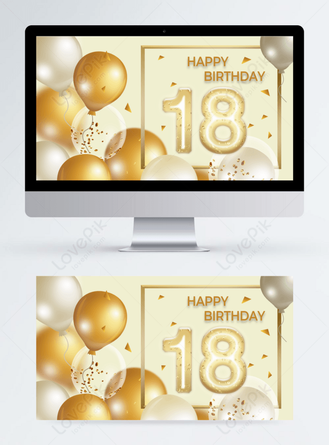 Beige background banner happy birthday template image_picture free download  