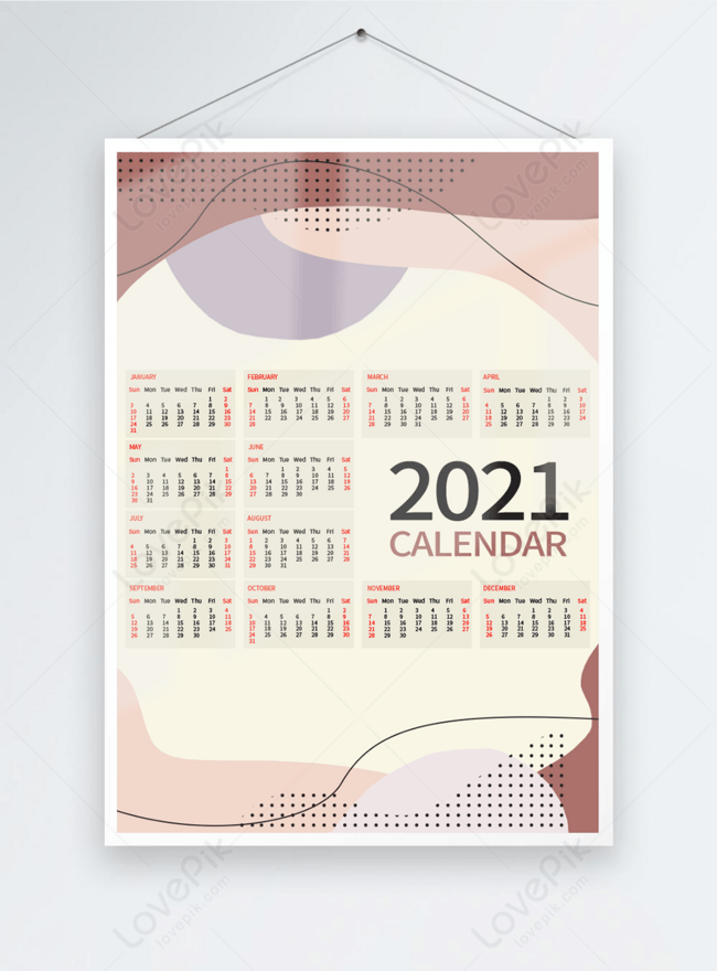 Простой и красивый подвесной календарь на 2021 год изображение_Фото номер  465620512_PSD Формат изображения_ru.lovepik.com