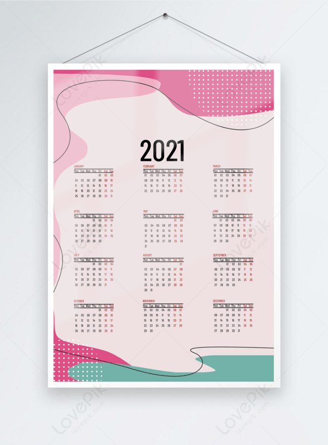 Современный и изысканный подвесной календарь на 2021 год изображение_Фото  номер 465620538_PSD Формат изображения_ru.lovepik.com