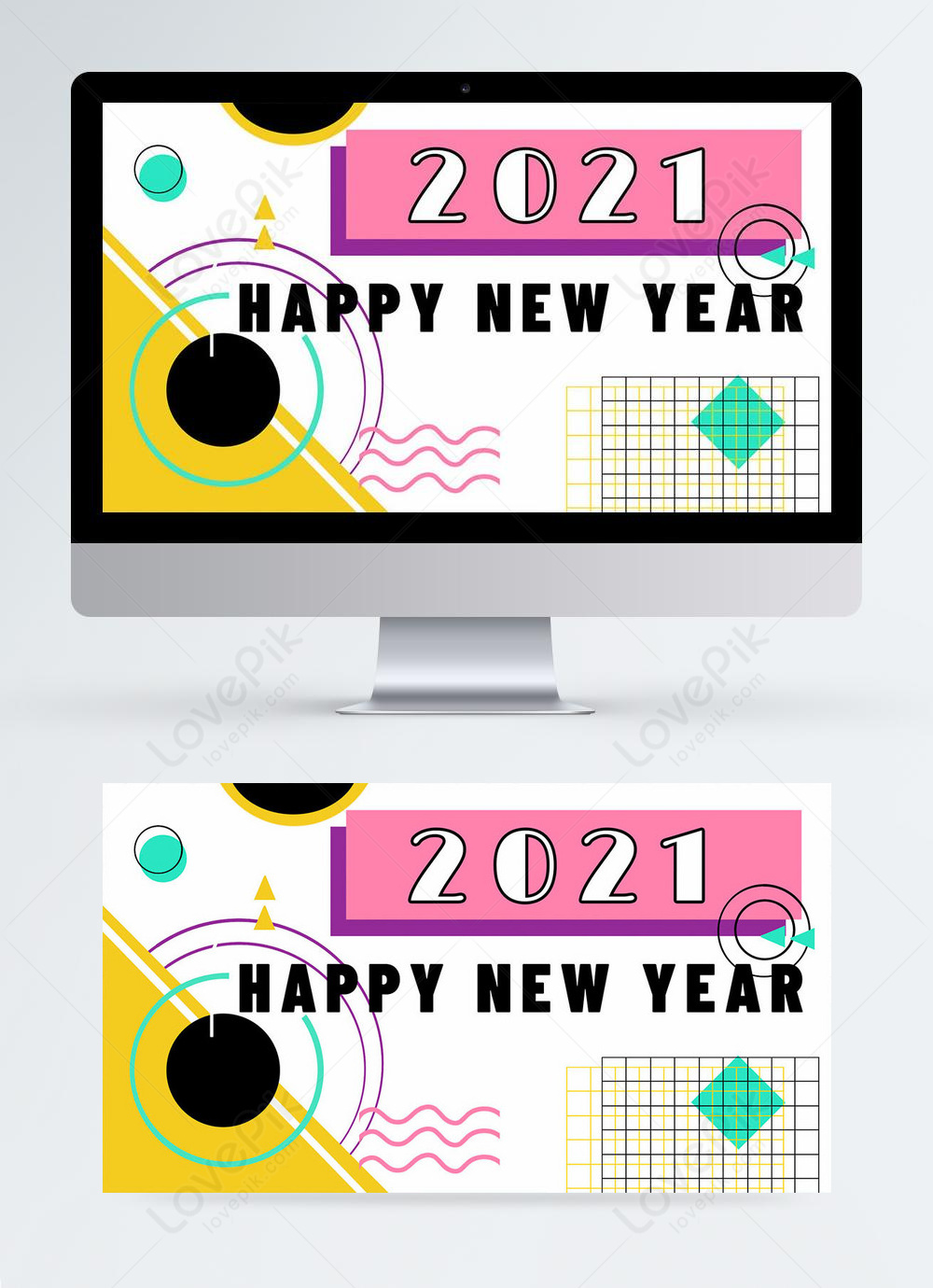 Simple and stylish new year 2021 graphic design template image_picture ...