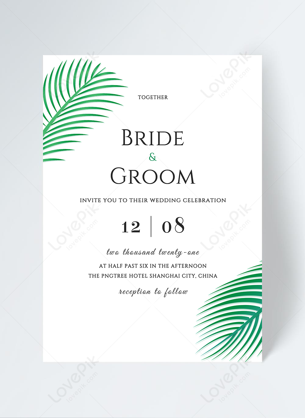 Fashion And Modern Decoration Wedding Show Invitation Template Download on  Pngtree