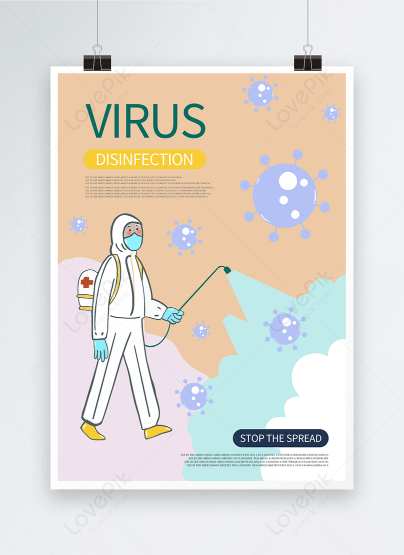 Color Medical Disinfection Poster Template Imagepicture Free Download