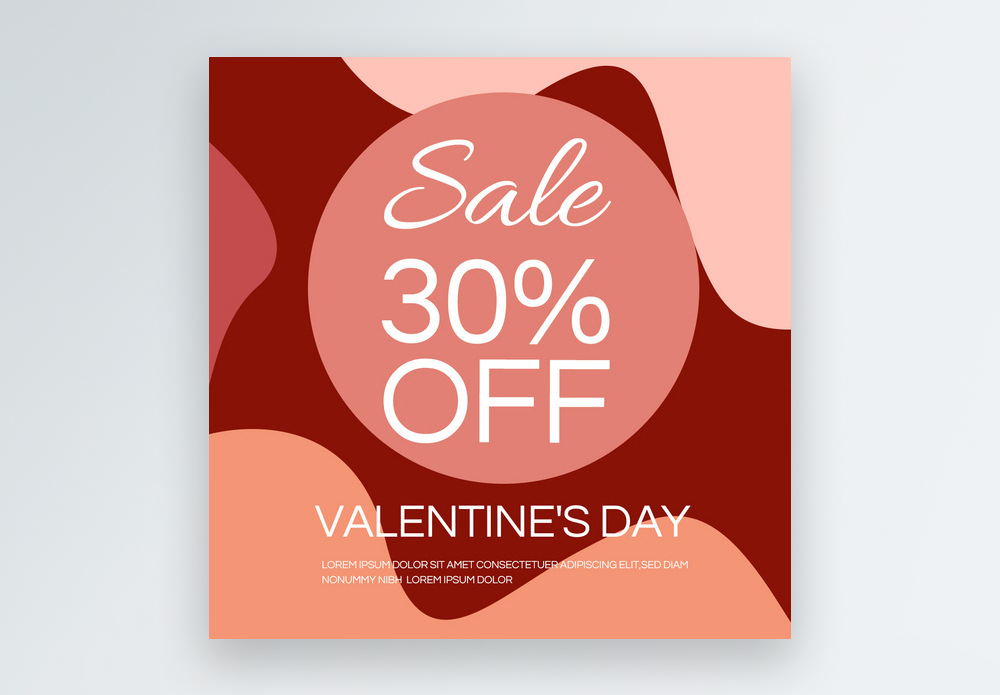 Brazilian valentines day simple social media poster template image_picture  free download 466405362_
