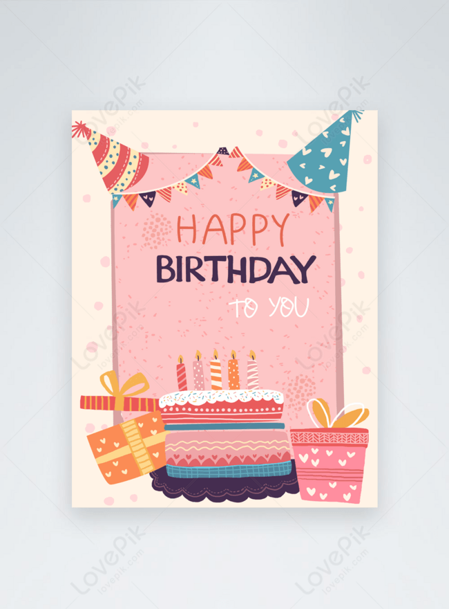 Birthday gift cake party template image_picture free download 465834442 ...