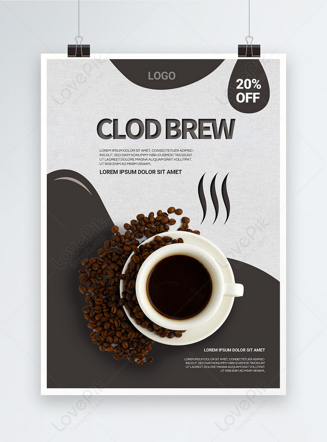 Template Desain Grafis Poster Bisnis Cafe Hitam Minimalis Untuk Diunduh ...