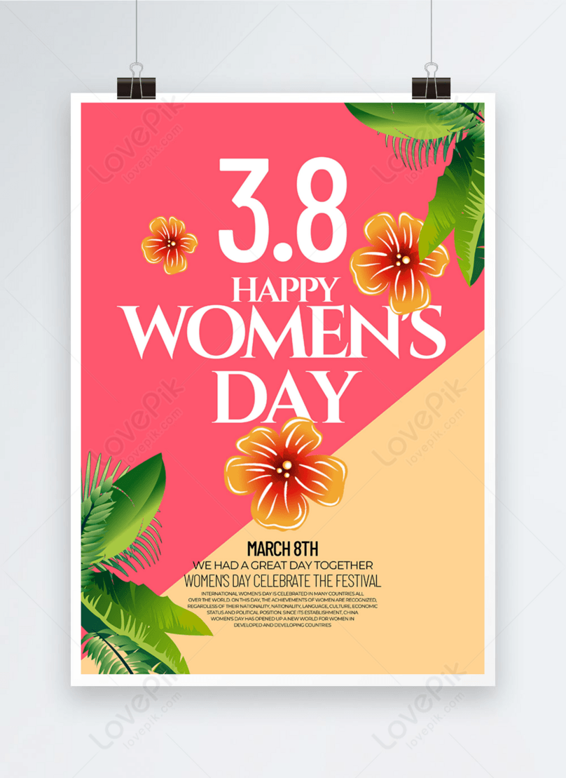 Creative and concise womens day template image_picture free ...