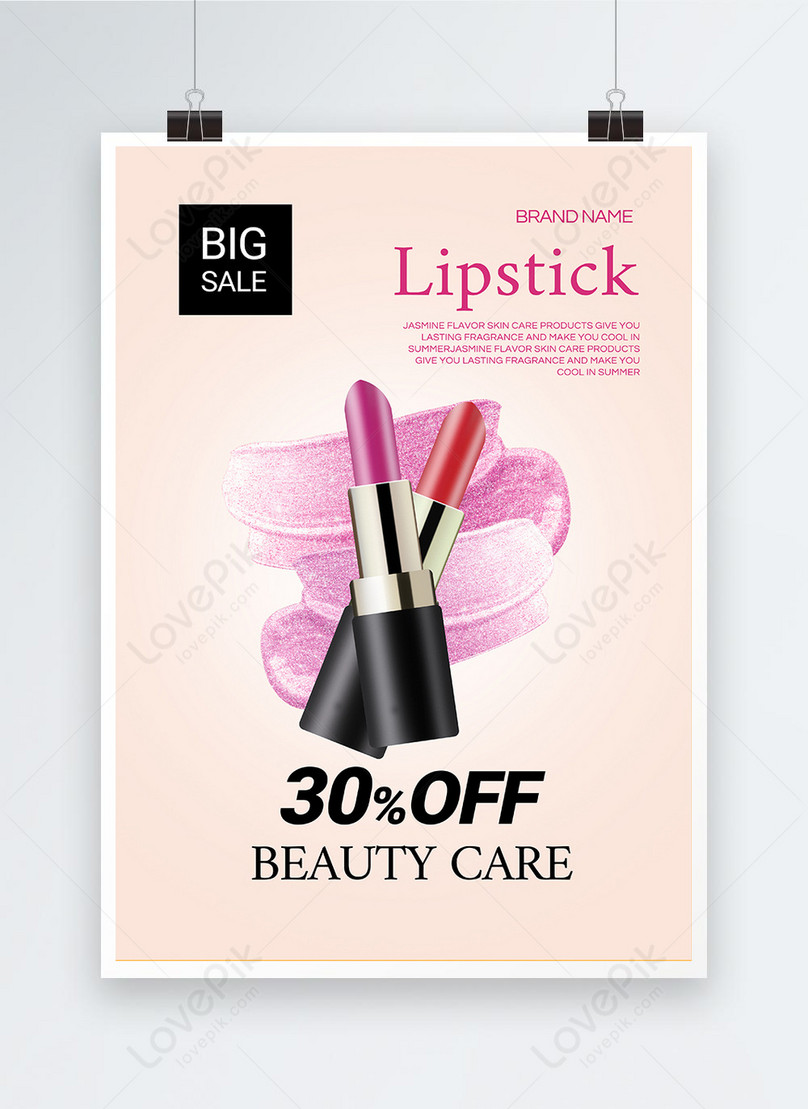 Cartel De Promoción De Promoción De Maquillaje De Belleza Simple De La  Textura | Descarga Plantilla de diseño PSD Gratuita - Lovepik