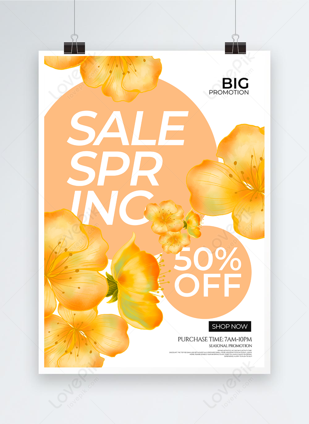 Creative and simple spring template image_picture free download ...