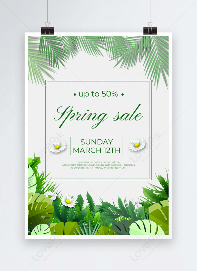 Discount plant flower sale poster template image_picture free In Plant Sale Flyer Template