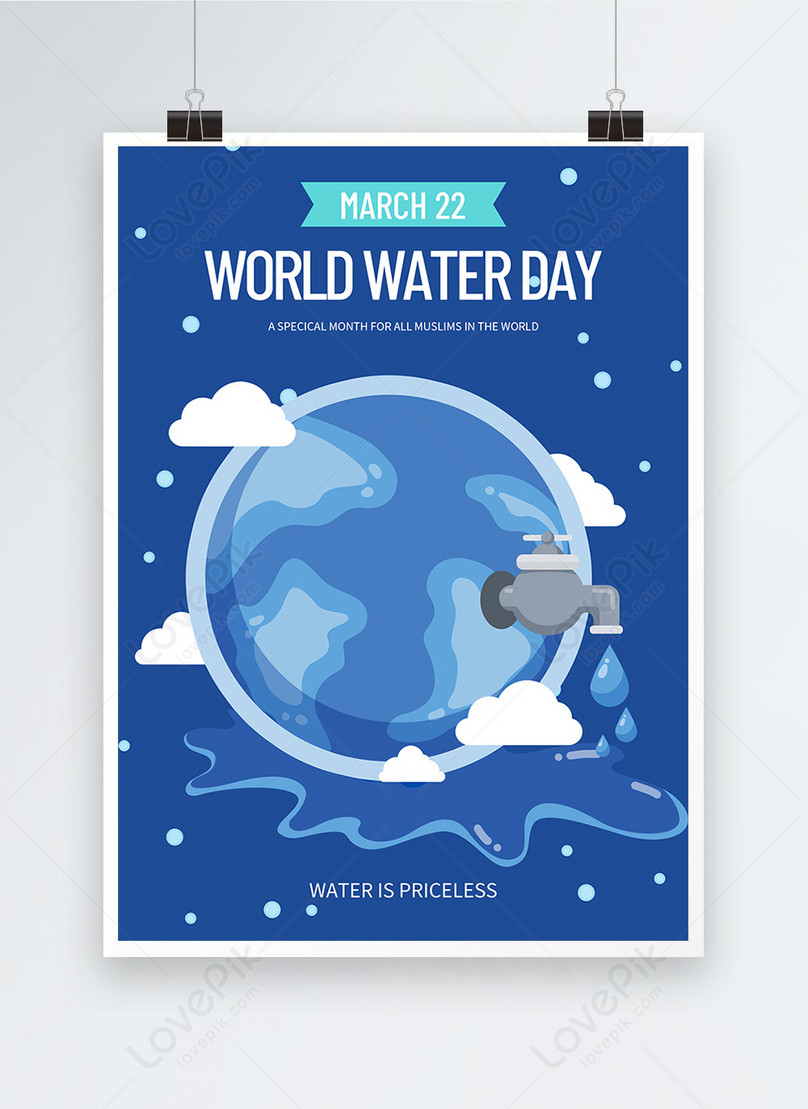 Творческий мультфильм весело общественное благосостояние World Water  Resource Poster изображение_Фото номер 466114251_PSD Формат  изображения_ru.lovepik.com