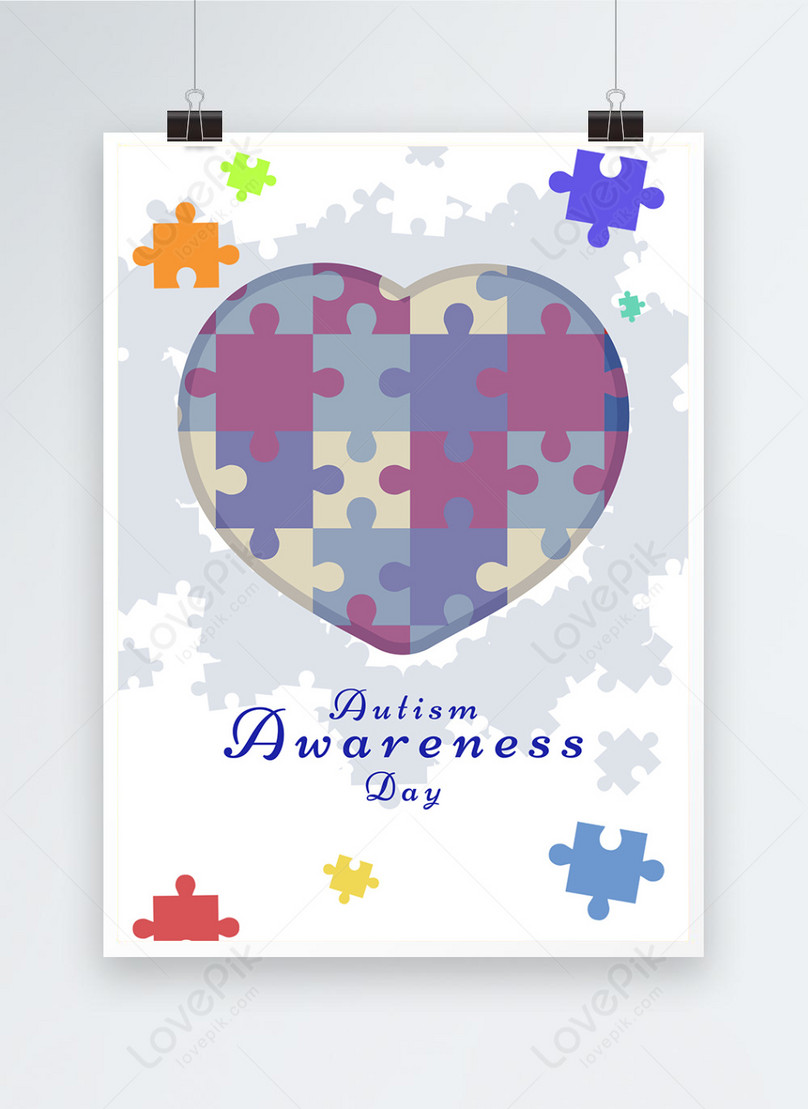 Improve autism awareness day festival poster template image_picture free  download 