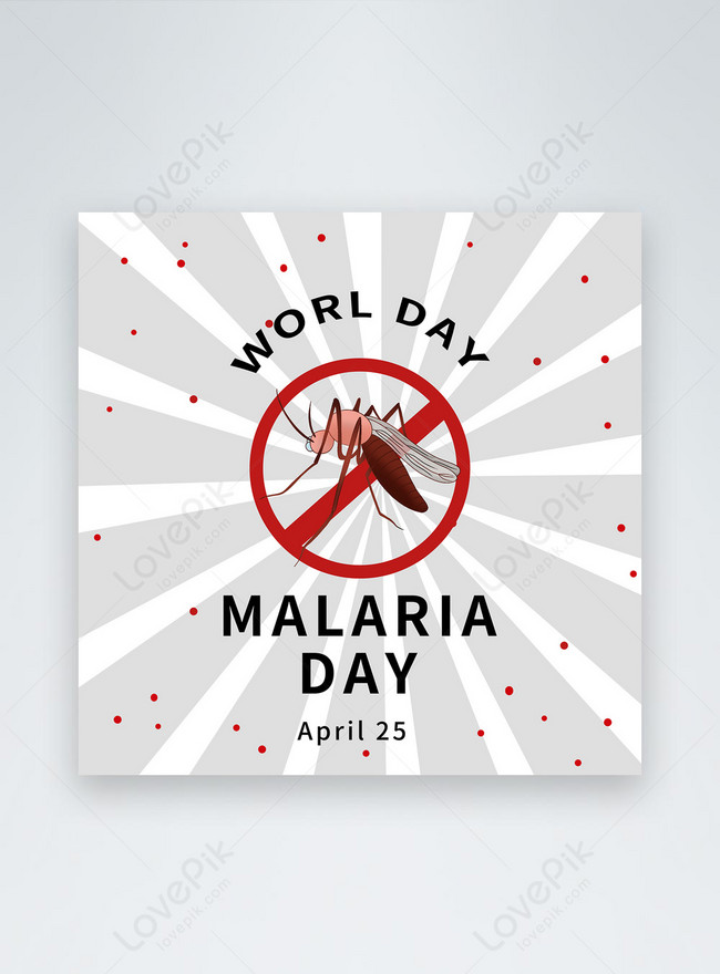 World prevention and treatment of malaria social cartoon template  image_picture free download 