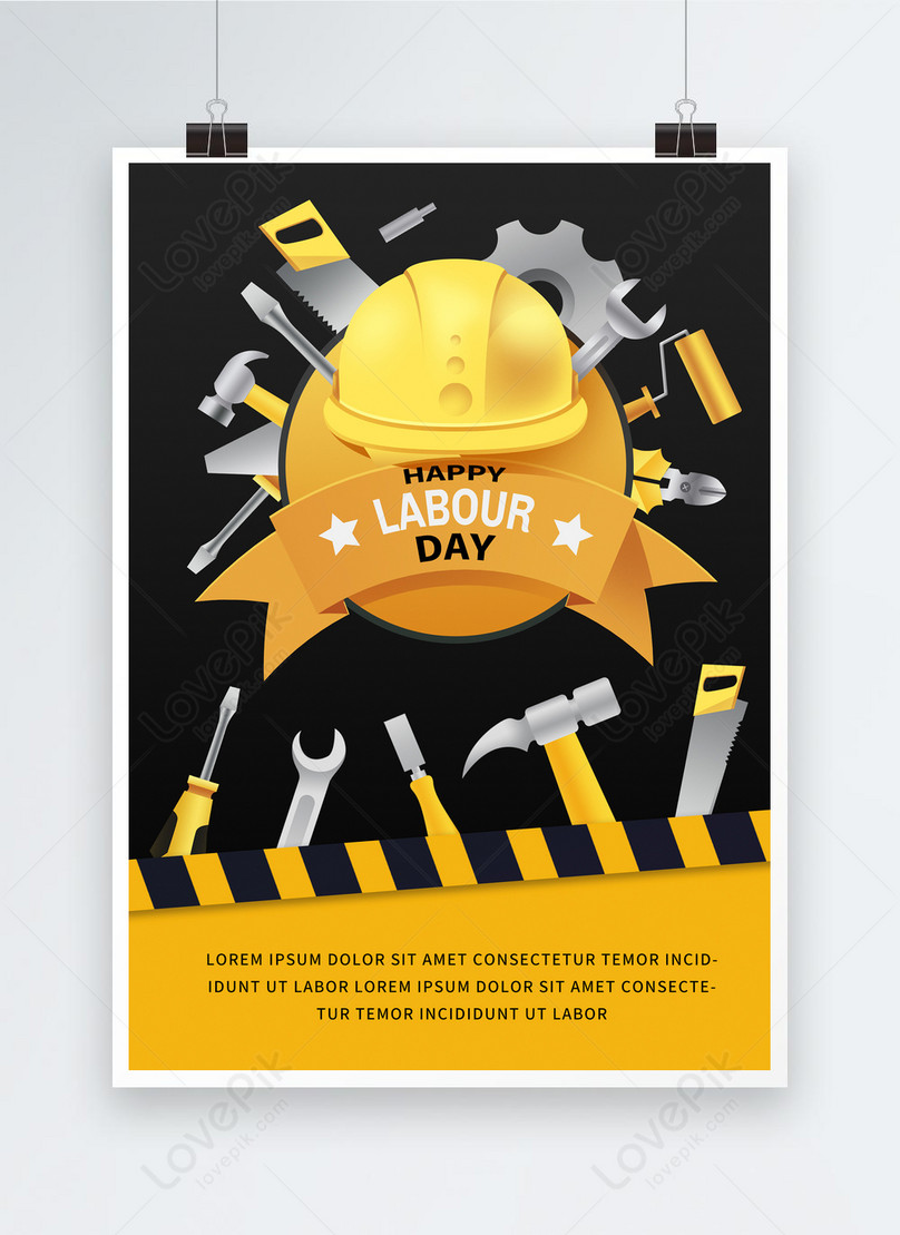 Carteles De Dibujos Animados Creativos Para El Día Del Trabajo | Descarga  Plantilla de diseño PSD Gratuita - Lovepik