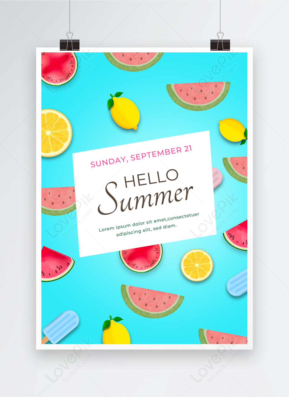 Fruit summer poster template image_picture free download 466232894 ...