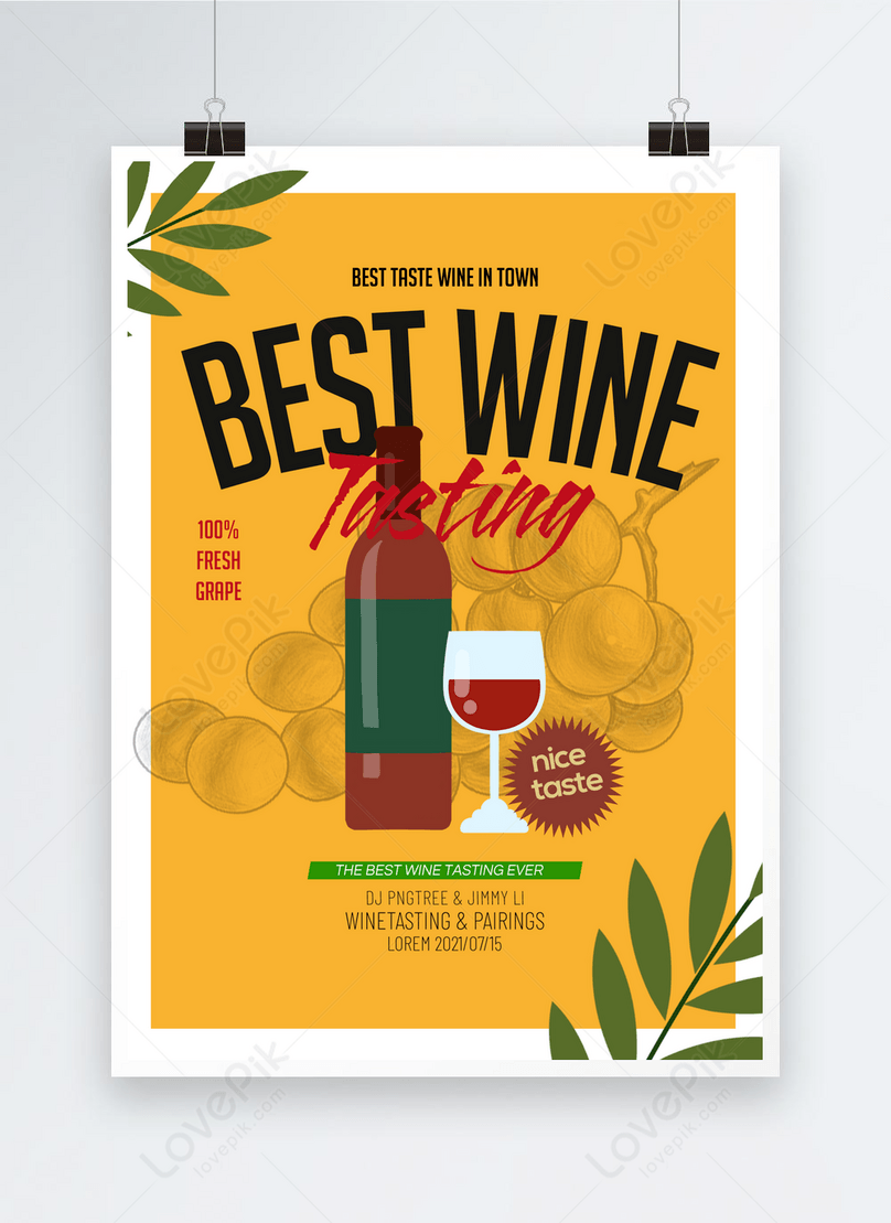 Dibujos Animados De Vino Retro Se Propaganda Cartel | Descarga Plantilla de  diseño PSD Gratuita - Lovepik