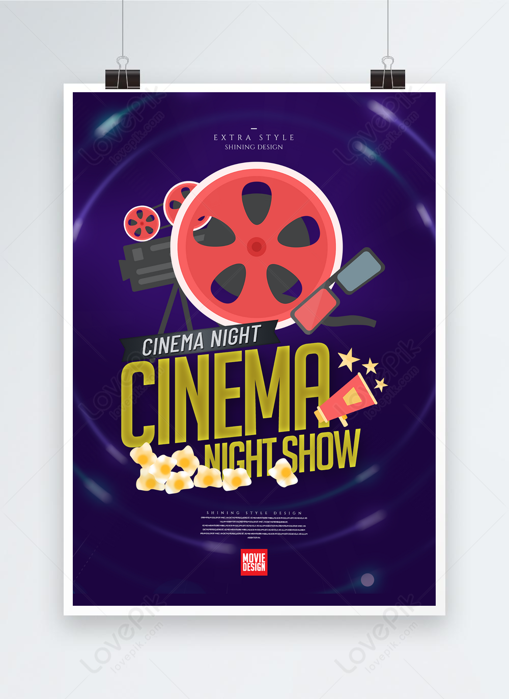 Fashion cinema entertainment poster template image_picture free ...