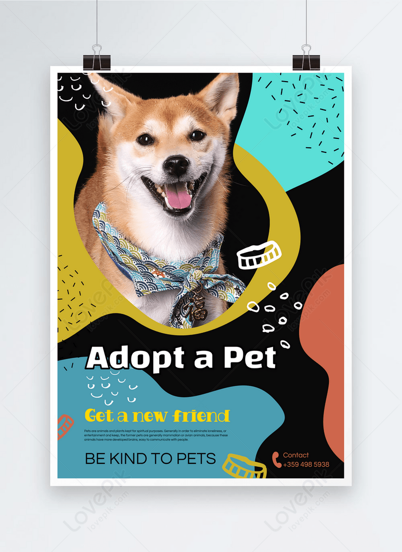 Graffiti pet adoption poster template image_picture free download Regarding Dog Adoption Flyer Template