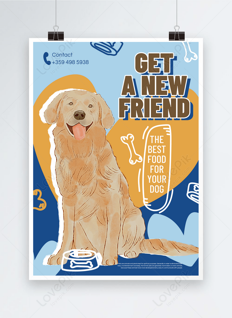 Colorful love pet adoption poster template image_picture free Intended For Dog Adoption Flyer Template