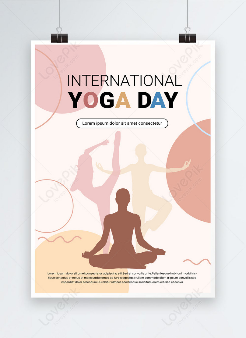 Design Gráfico De Yoga Do Mundo Simples Rosa Raso Imagem Grátis Modelos Número 466246262 Psd