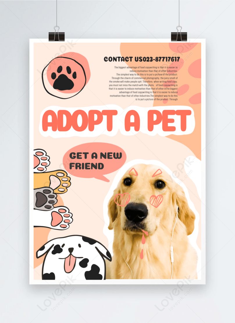Color color graffiti pet adoption template image_picture free Within Dog Adoption Flyer Template