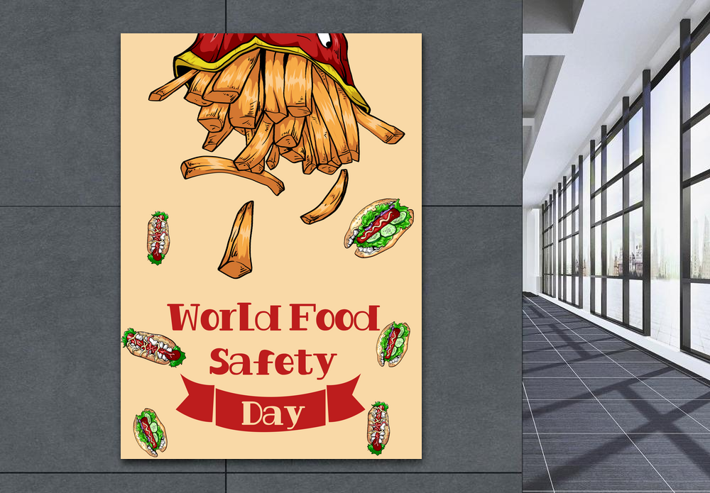 Free Vector | Flat world food safety day illustration