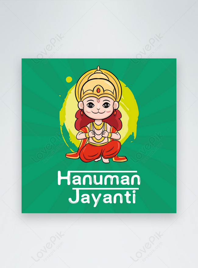 Cartoon green striped indian chinese jayanti media society template  image_picture free download 