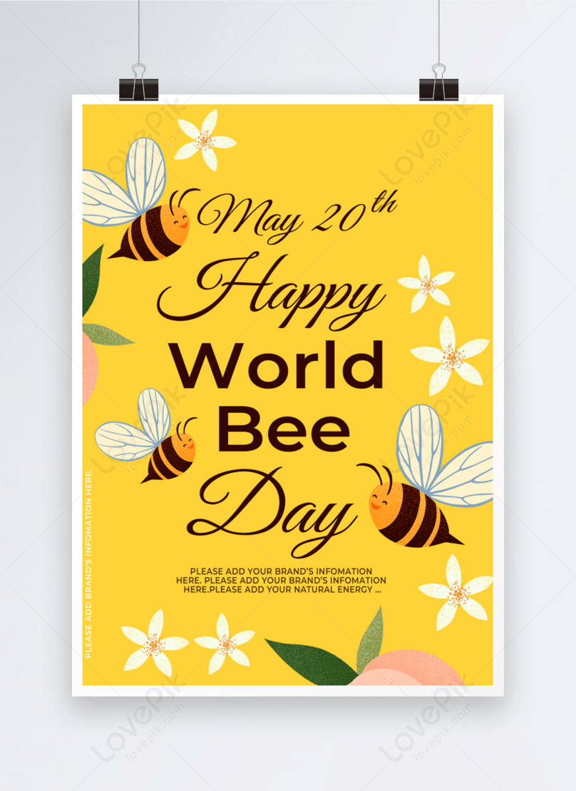 World Bee Day Flyer Poster Template Image Picture Free Download Lovepik Com