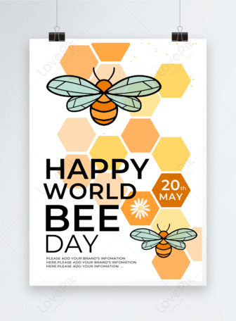 Honey Bee Nest World Bee Day Flyer Poster Template Image Picture Free Download Lovepik Com