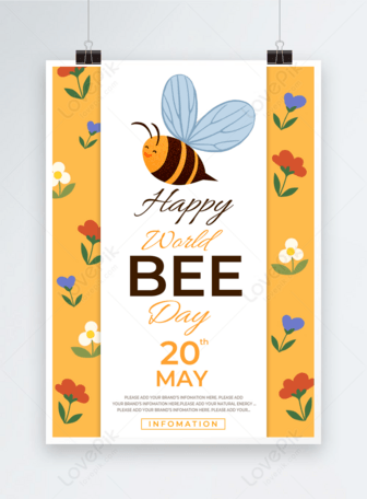 Honey Bee Nest World Bee Day Flyer Poster Template Image Picture Free Download Lovepik Com