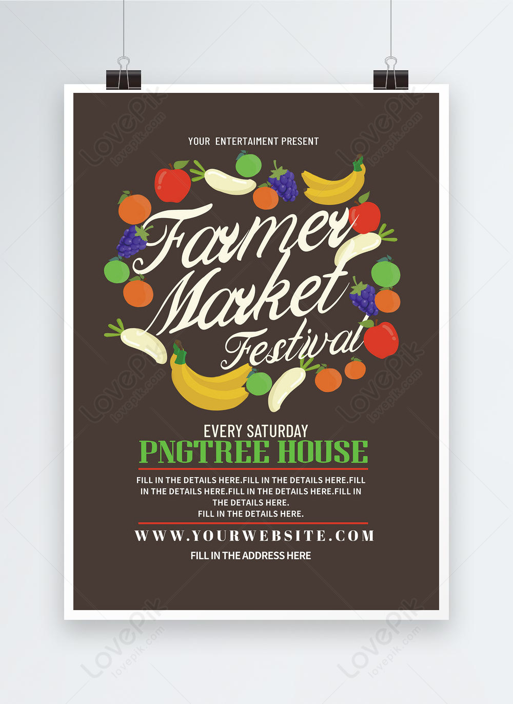 Farmer Market Festival Flyer Template For Free Download On Pngtree