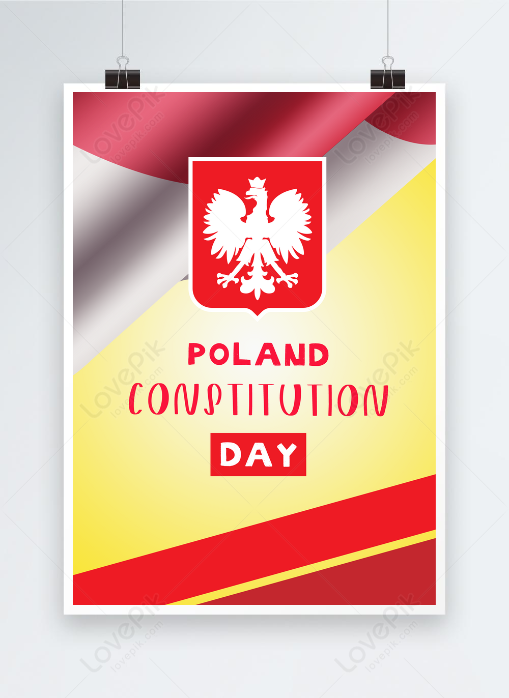 Polish constitution day poster template image_picture free download