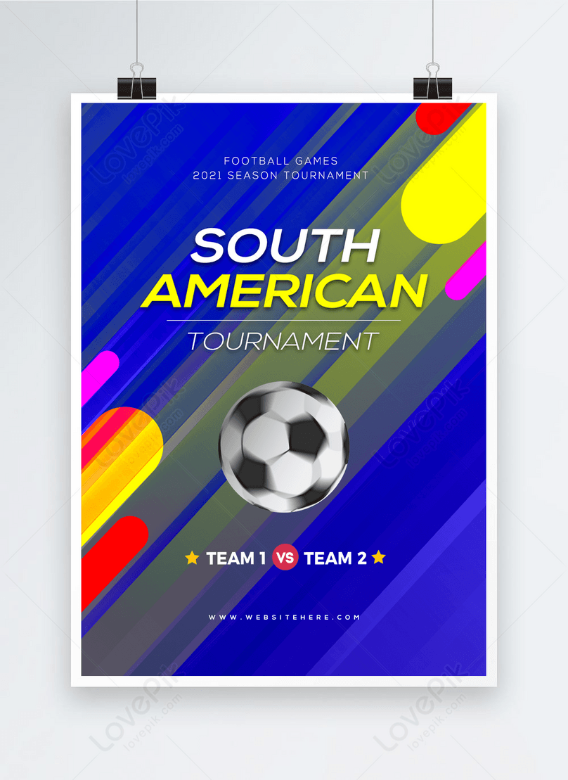 Fashion color line south american football game poster template  image_picture free download 466281184_lovepik.com