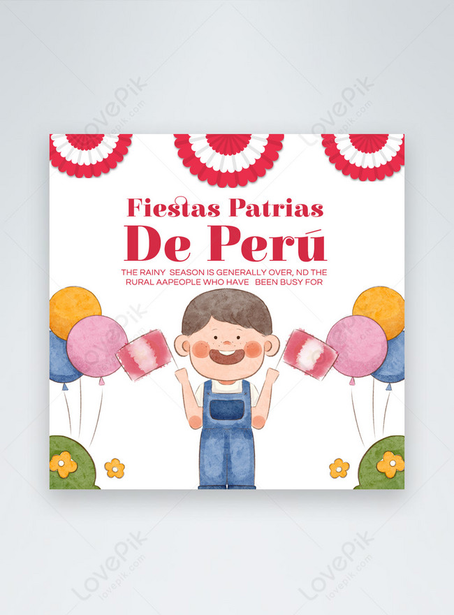 Caso De Dibujos Animados Blancos Diseño Gráfico Del Día De La Independencia  Del Perú | Descarga Plantilla de diseño PSD Gratuita - Lovepik
