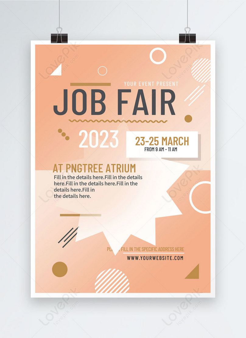 Job Fair Template Free Download Printable Templates