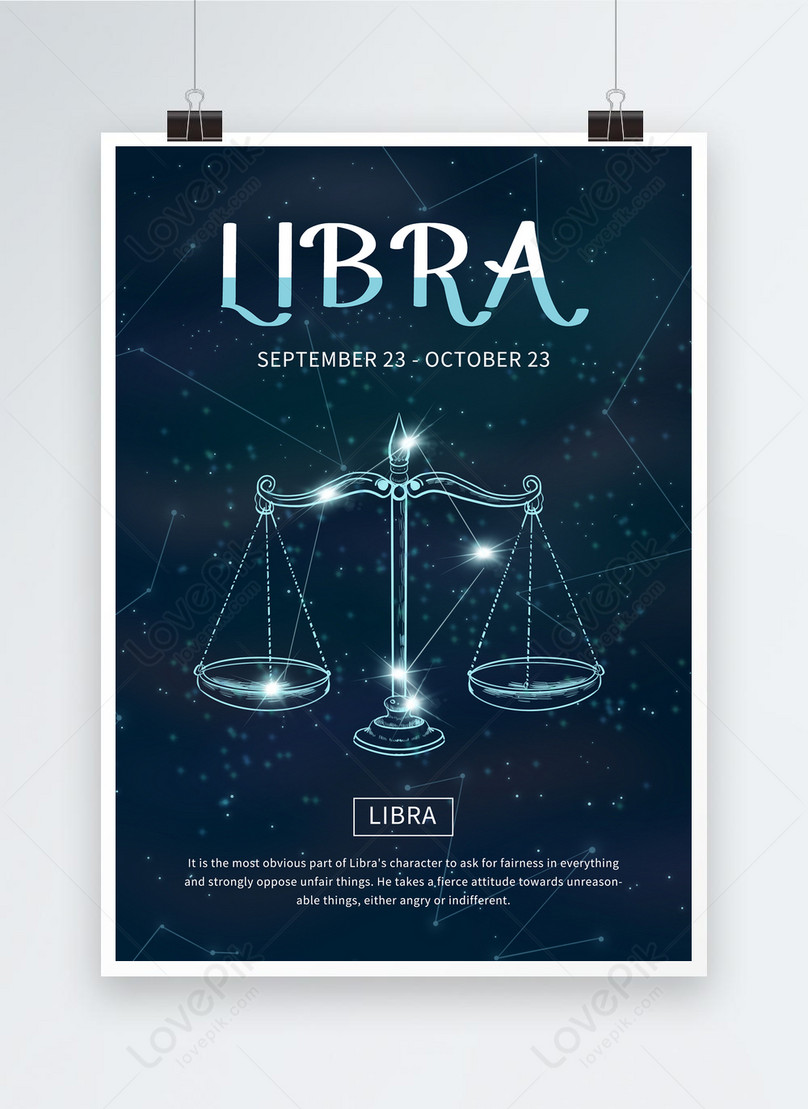 Libra creative high end poster template image picture free