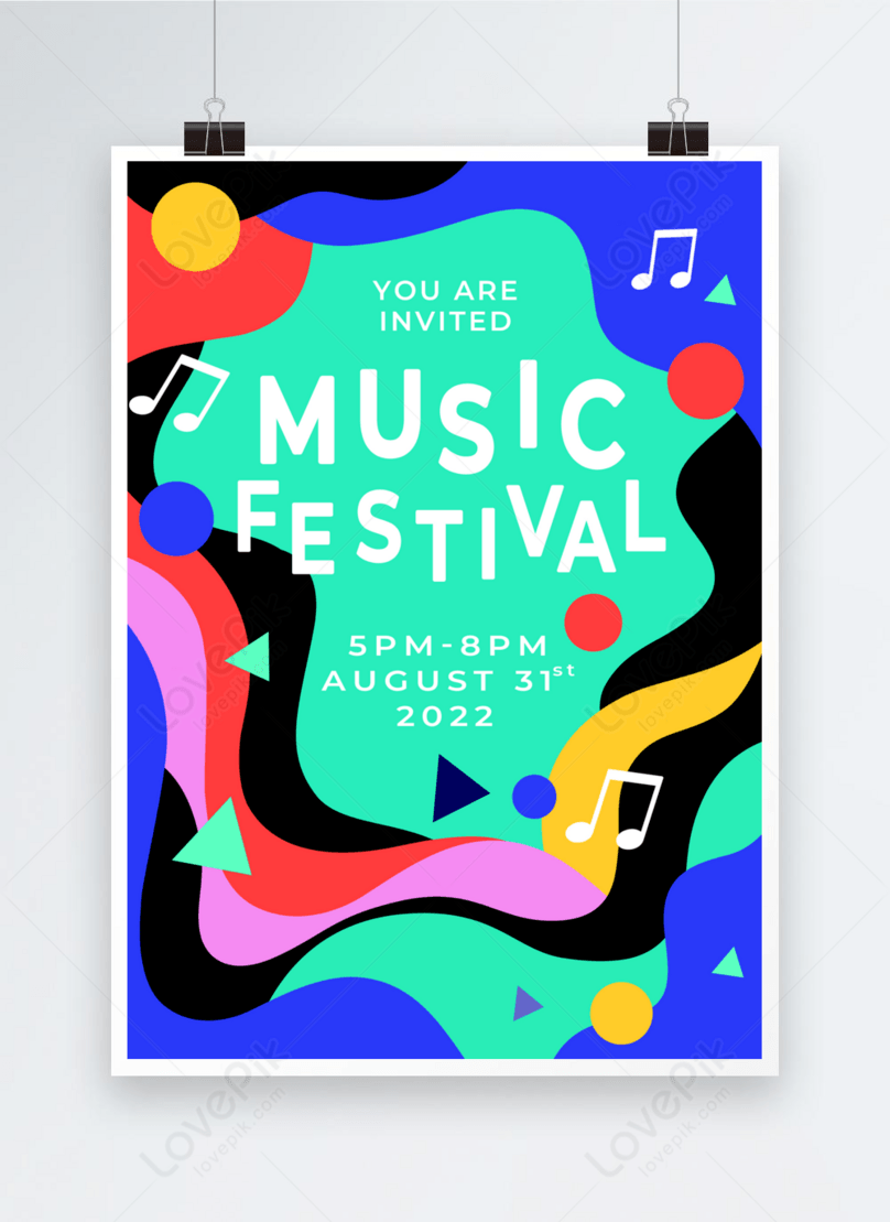Color Curve Abstract Geometric Pattern Music Festival Activity Poster Template, color curve abstract geometric pattern music festival activity poster Photo, color curve abstract geometric pattern music festival activity poster Free Download