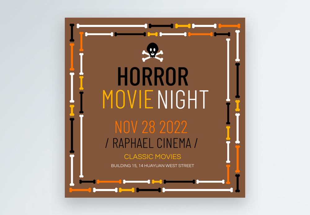 Free Horror Movie Poster Template - Download in PNG, JPG