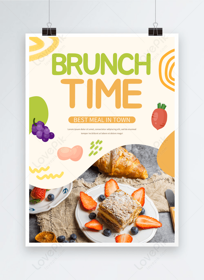 Carteles Promocionales De Desayuno En Color | Descarga Plantilla de diseño  PSD Gratuita - Lovepik