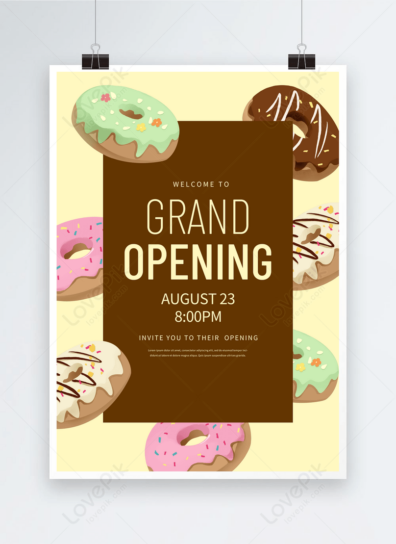 Color Dessert Shop Opening Poster Template Image_picture Free Download ...