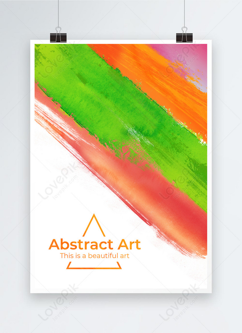 Color art abstract poster template image_picture free download ...