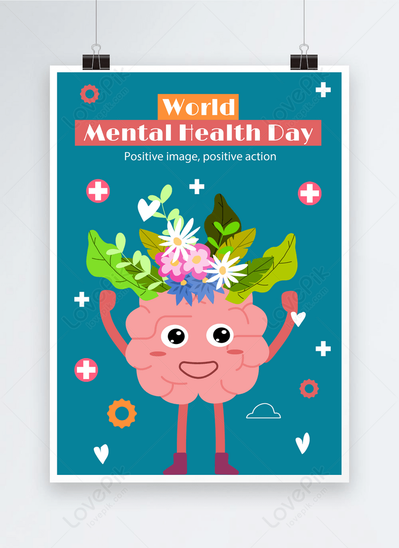 Cartel Creativo Para La Firma Del Día Mundial De La Salud Mental Descarga Plantilla De Diseño 0622